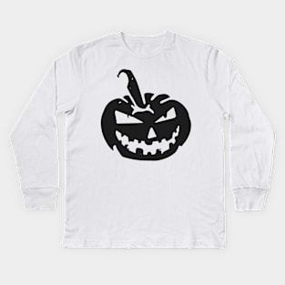 Smiling Pumpkin Kids Long Sleeve T-Shirt